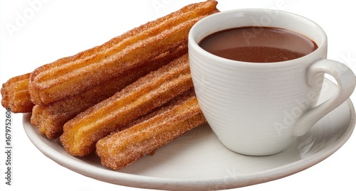 Churros and hot chocolate