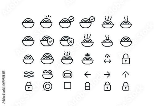 vector outline icons Pasta (Basic) pasta icon pasta new pasta old pasta valid pasta invalid pasta active pasta inactive pasta safe pasta unsafe pasta clean pasta dirty pasta small pasta.