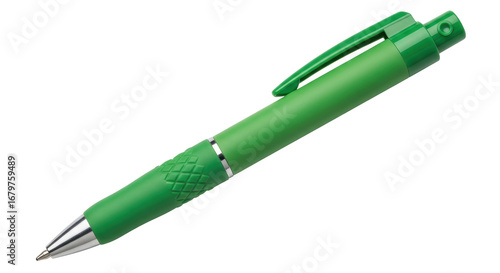 Quadro su tela Isolated Green Ballpoint Pen