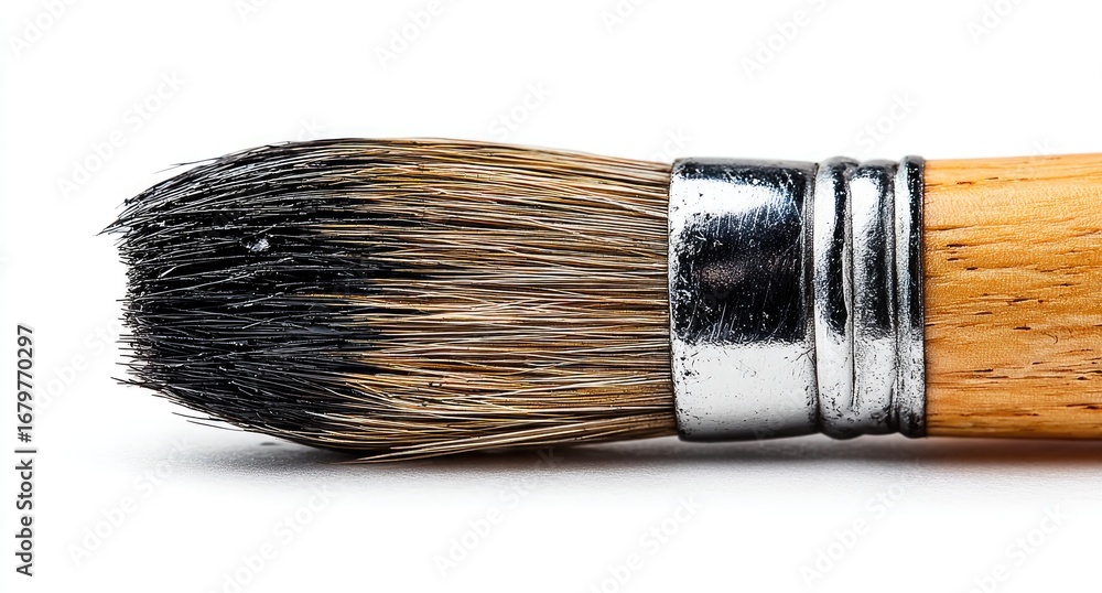 Fototapeta premium Close-up of paintbrush tip