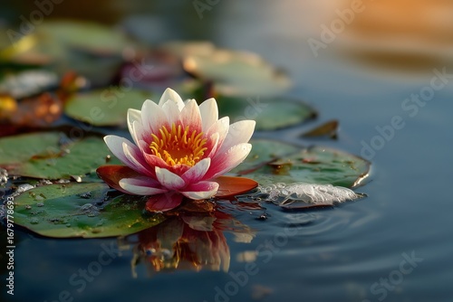 Lotus flower close up