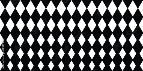 Seamless harlequin pattern-black and white. Traditional Oktoberfest Bavarian flag pattern with blue and white diamond design festive background for beer festival celebration in GermanyBavarian Oktober