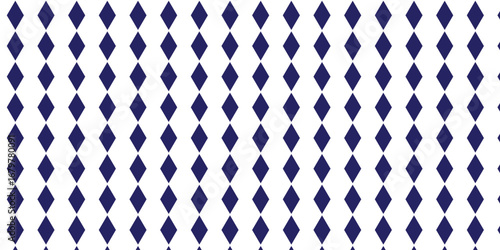 Repeating pattern of black diamonds on a white background creating a geometric design aesthetic High contrast seamless black and white checkerboard pattern background abstract diamond geometric tile