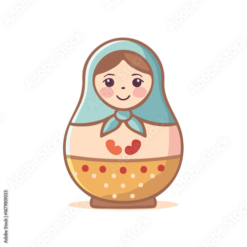 Illustration of a Russian Matryoshka doll