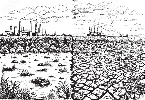 Dichotomy of existence: contrasting environments depicting clima