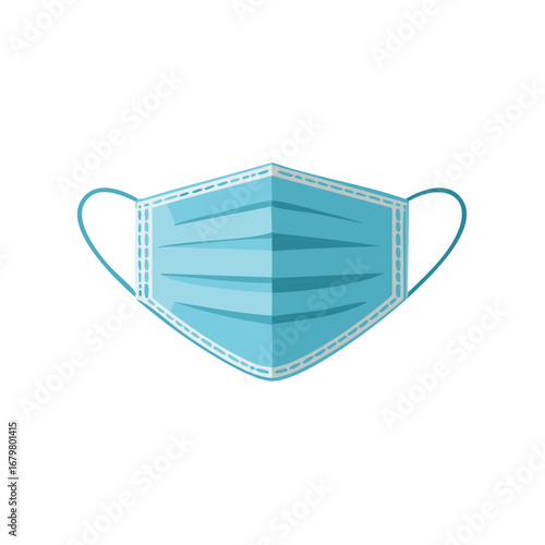 Blue Medical Face Mask for Protection Against Virus and Bacteria