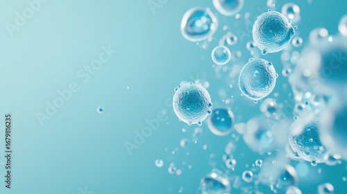 Wallpaper Mural Macrovirus and microscopic world representation in closeup for scientific and educational design Torontodigital.ca