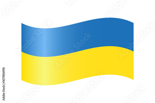 Waving Ukrainian National Flag Symbolizing Freedom and Patriotism