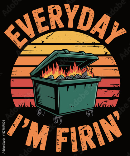 Funny dumpster fire meme