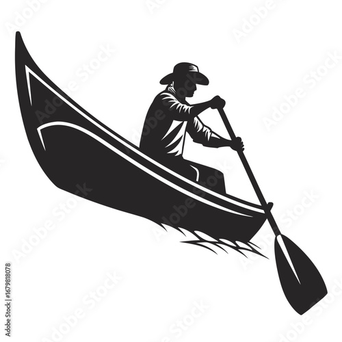 Person rowing boat