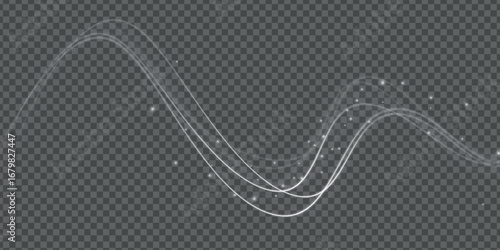 Stream of fresh wind png. Imitation of the exit of cold air from the air conditioner. Cold winter wind texture. Holiday vector blizzard. Christmas effect of a cold blizzard. Vector PNG.