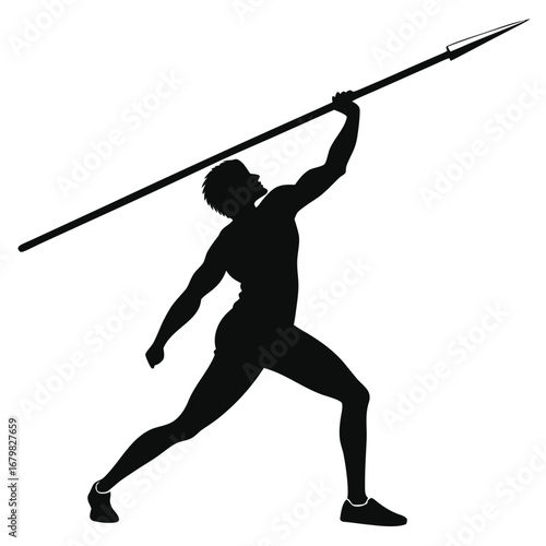 Person throwing javelin