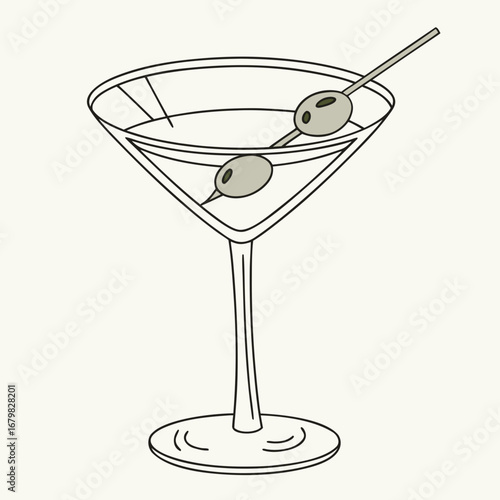 martini glass with cherry