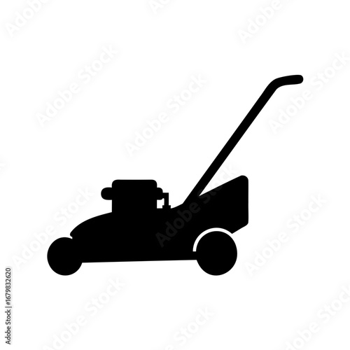 Icon of a Lawn Mower, a Common Garden Tool and Machine