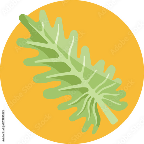 Icon of a Philodendron Xanadu leaf, showing its wide, deeply lobed tropical shape.