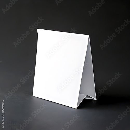 White tabletop display  angled
