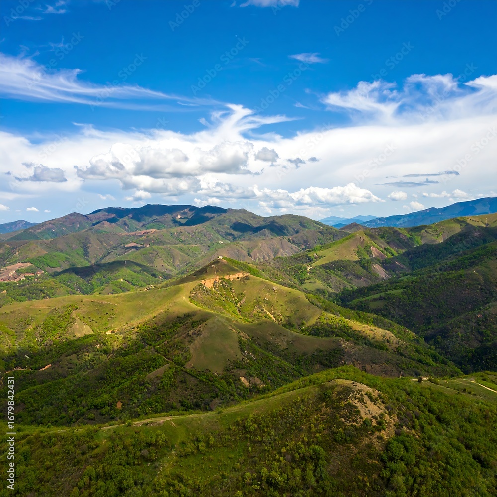 Fototapeta premium Mountain range panorama (1)