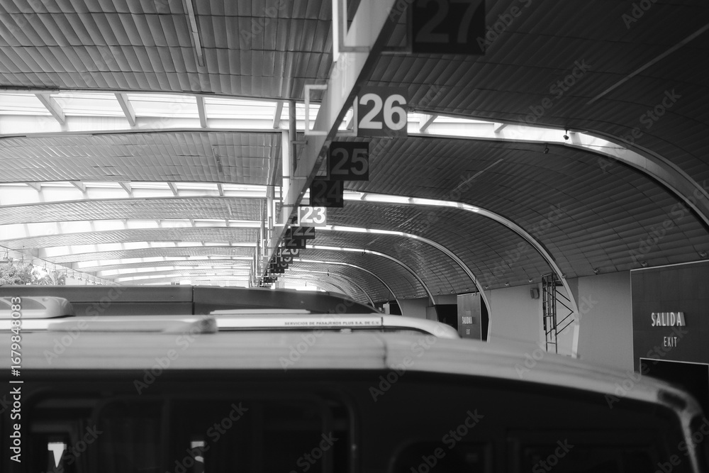 Obraz premium Bus station in Guadalajara, Mexico