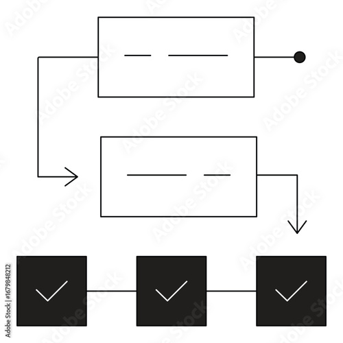 AI Powered Digital Workplace Workflow Vector Icon