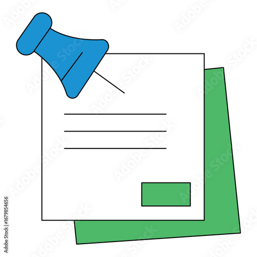AI Remote Collaboration Note Planning Vector Icon