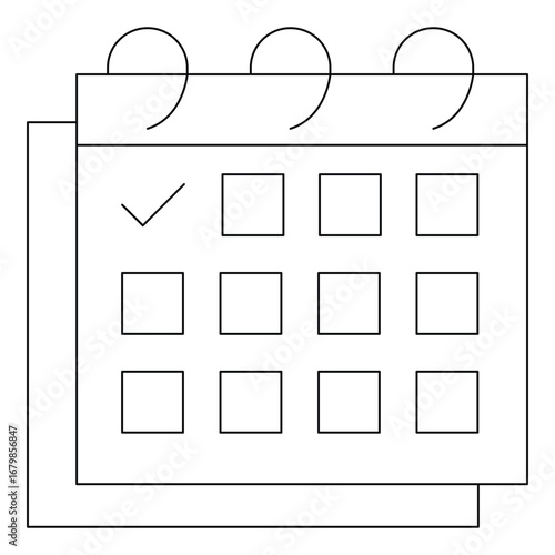 AI Remote Collaboration Schedule Planning Vector Icon