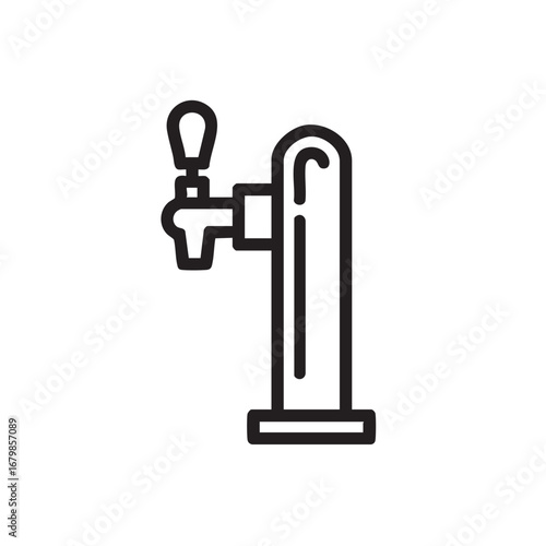  A simple drawing of a beverage dispenser.