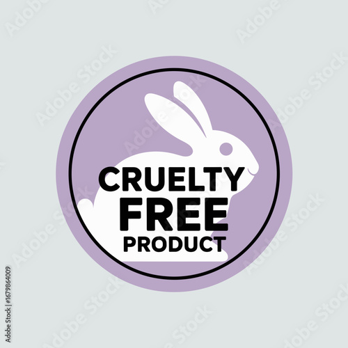 Cruelty Free Product Bunny Badge