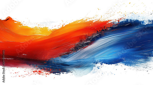 Abstract watercolor background with colorful splashes of blue paint and artistic texture inspired by sea and sky