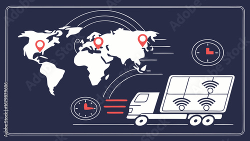 Global logistics and transportation of goods with smart technology