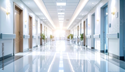 Wallpaper Mural Hospital corridor, bright and clean (2) Torontodigital.ca