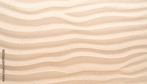 Fototapeta Naklejka Na Ścianę i Meble -  Warm Beige Sand Dune Ripples Texture
