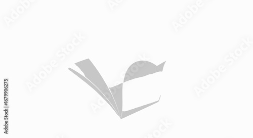 Abstract graphic design representing turning pages and knowledge flow.