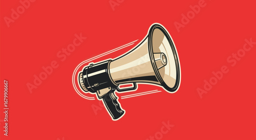 Megaphone for announcements and public speaking.