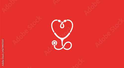 Heart-Shaped Stethoscope: A Symbol of Medical Love and Care.