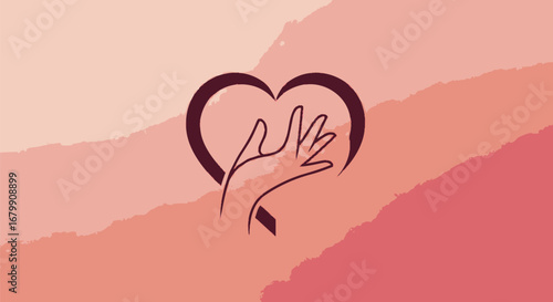 Heart Shaped Embrace: Hands Symbolizing Care and Support.