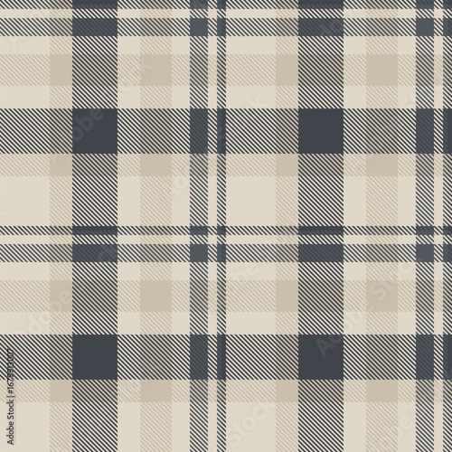 Elegant plaid pattern with intersecting lines, subtle colors, and a timeless aesthetic. Ideal for fashion, textiles, backgrounds, and design projects.