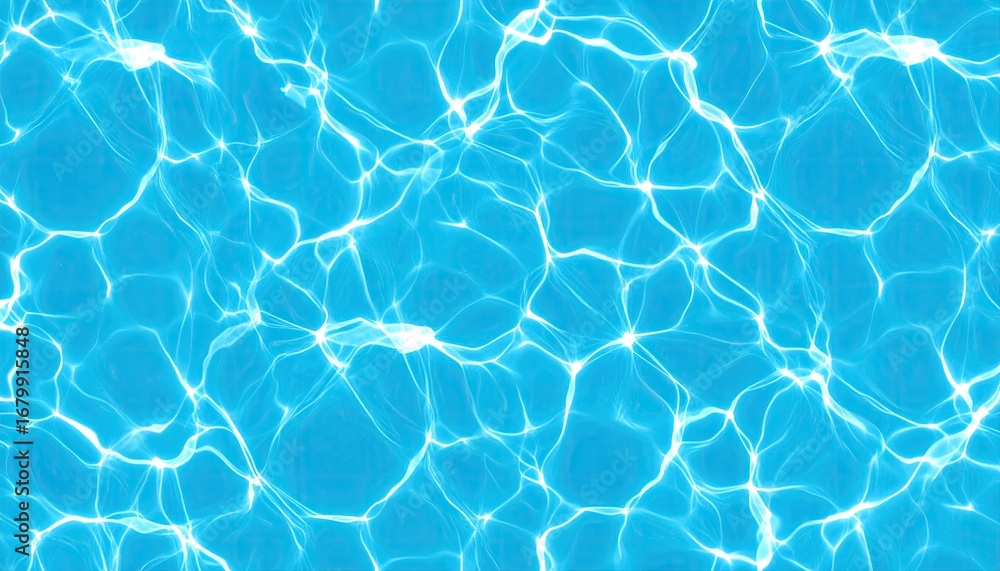 Obraz premium Seamless Cyan Ocean Water Texture Pattern