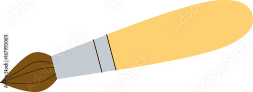 Paintbrush with Wooden Handle