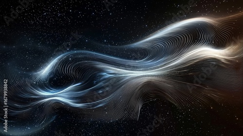 Exploring gravity waves with abstract visuals of rippling spacetime.