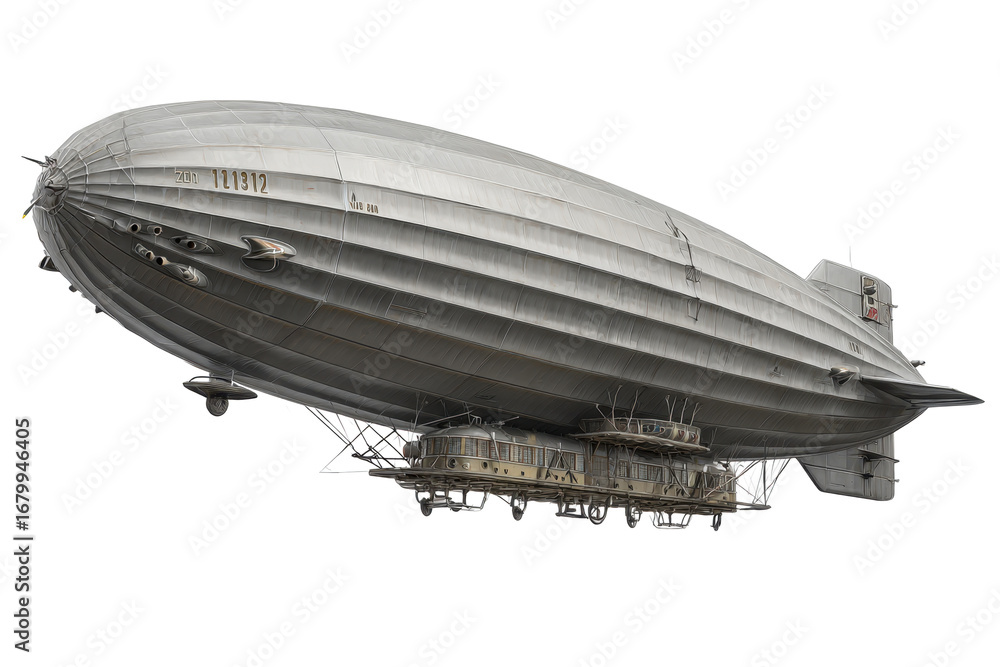 Obraz premium M-Class Zeppelin Airship on Transparent Background