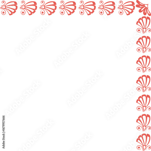 Wallpaper Mural Red Colr Butterfly Wigs Symmetric Repeating Decor Border Vector Design Torontodigital.ca