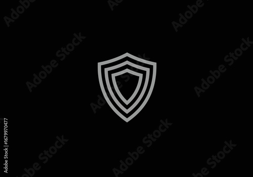 Free Download Minimalist Shield Icon: Security and Protection Symbol. - GFXLoad