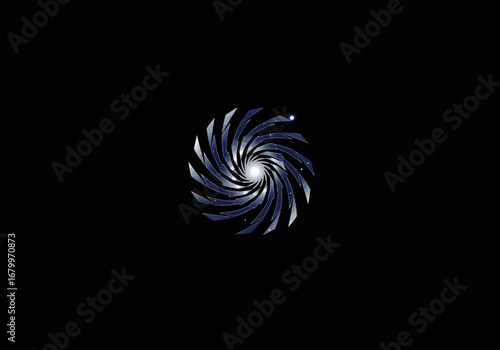 Cosmic Swirl: A Spiral Galaxy of Light and Shadow.