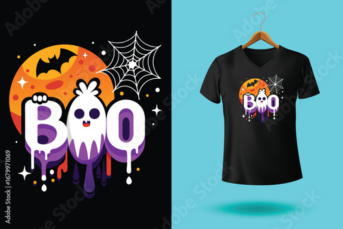 Happy Halloween t-shirt design, Halloween t-shirt, custom and vector typography t shirt design for halloween lover.