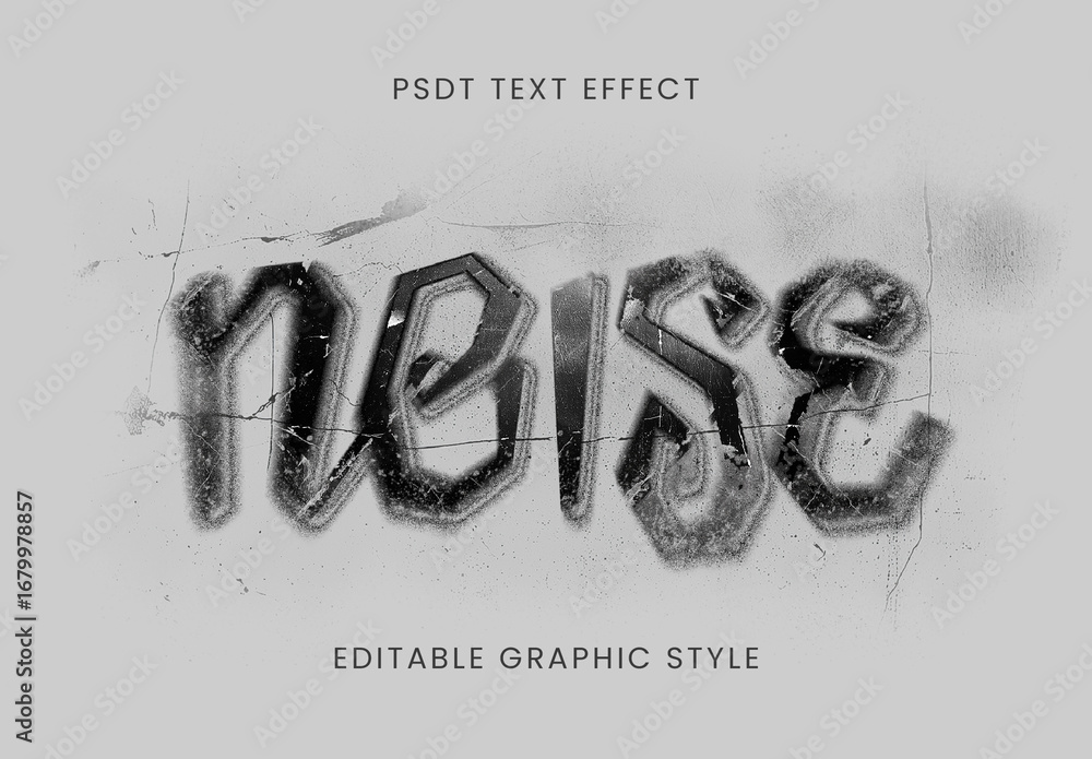 Inky Text Spray Graffiti Grunge Ink Text Effect Stock Template | Adobe Stock