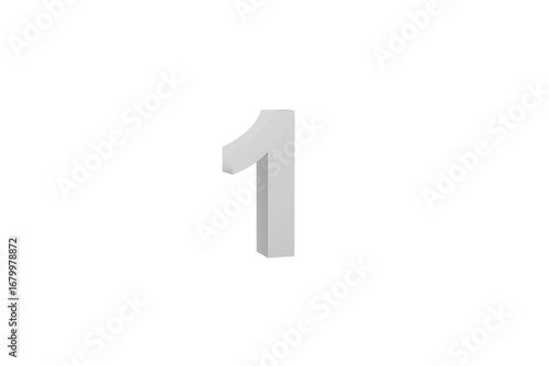 Free Download 立体的な数字の1 - GFXLoad