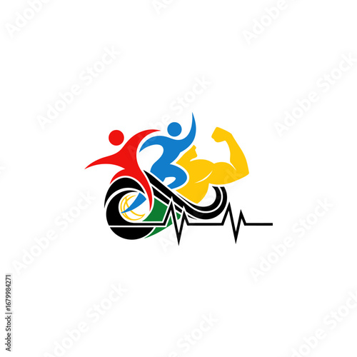A vibrant logo symbolizing an active and healthy lifestyle.