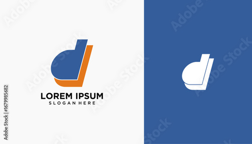 simple letter dd logo design ,d letter monogram concept vector illustration