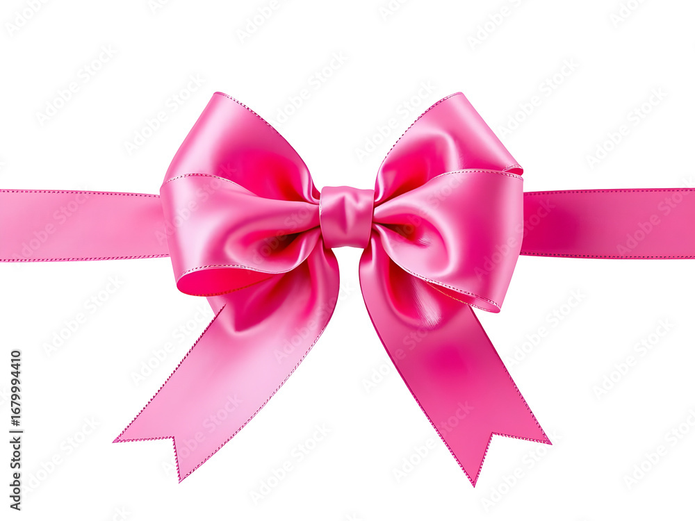 Fototapeta premium Pink Satin Bow Pair