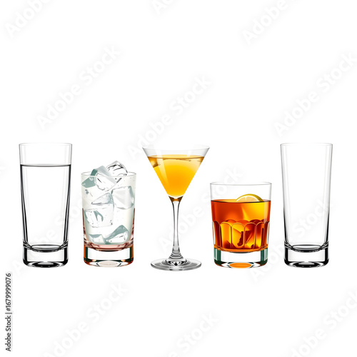 Alcoholic Drinks Glassware Set